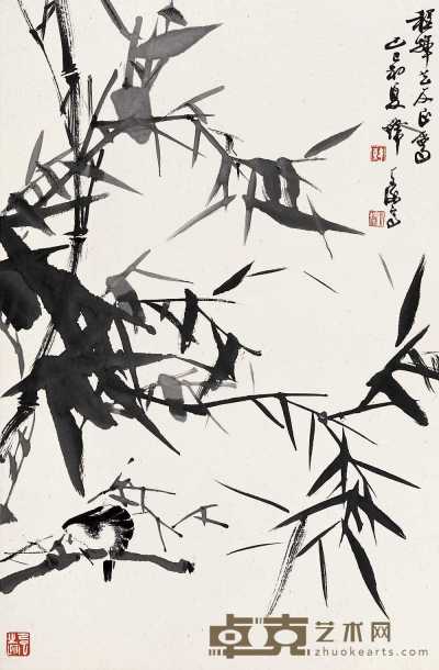 韩天衡 己巳（1989）年作 花鸟 镜心 67.5×44.5cm